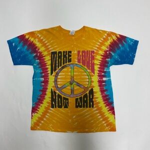 Make love not war festival tshirt